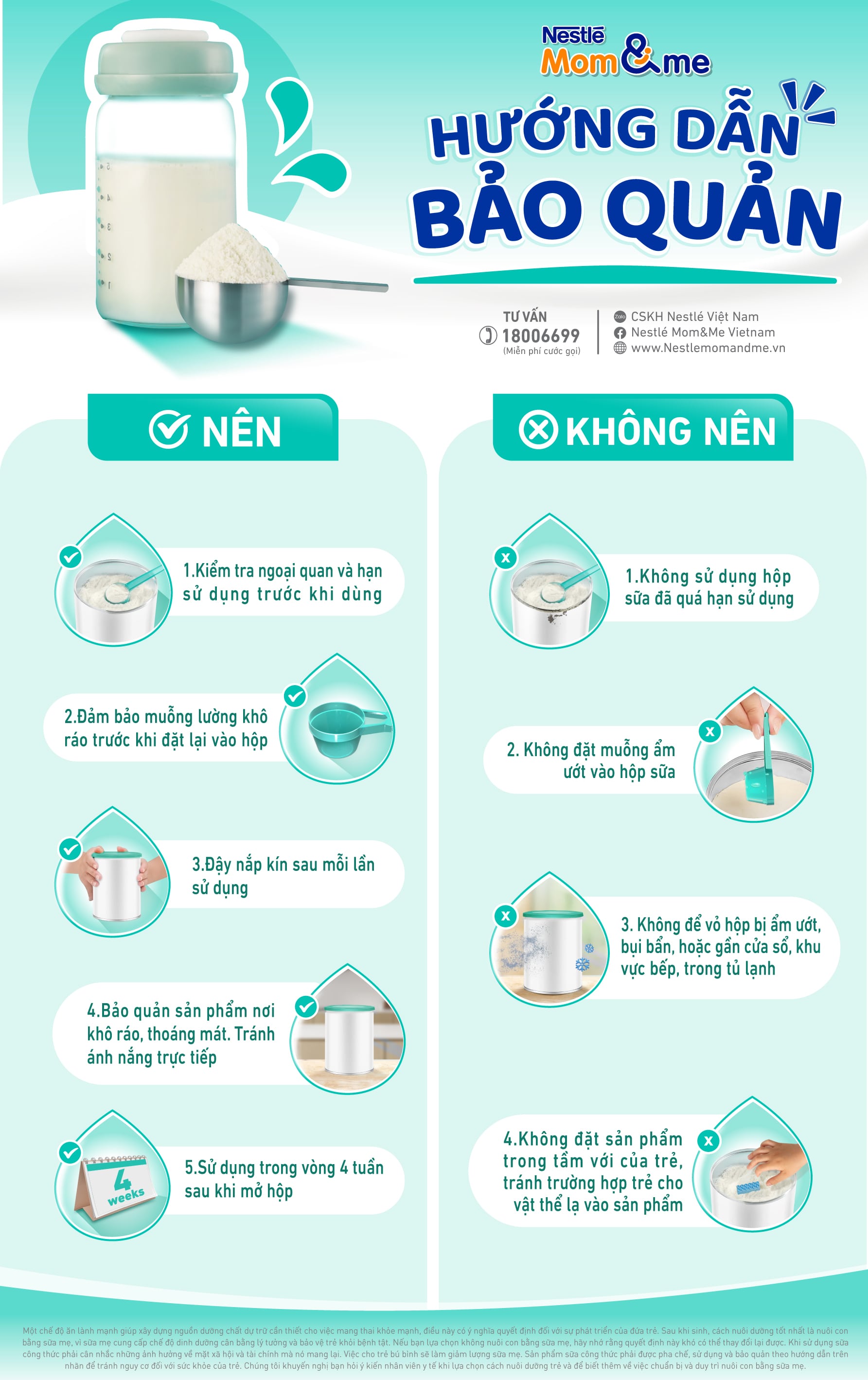 Hướng dẫn bảo quản - Nên & Không Nên