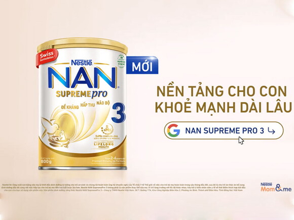 Sữa NAN SUPREME PRO 3 (2-6 tuổi) chứa 5HMO