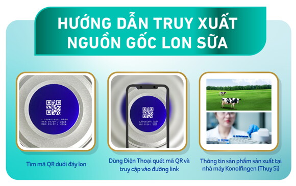 Hướng dẫn truy xuất nguồn gốc lon sữa